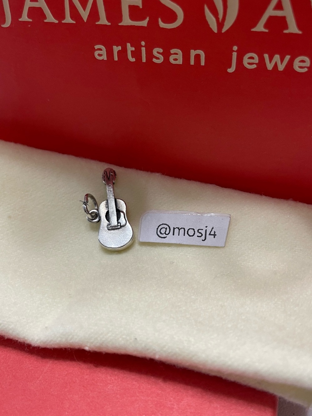 Retired James Avery Guitar Charm